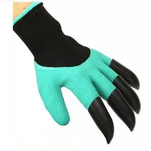2 Sets Gardening Genie Gloves 8 Claws for Digging Planting Pruning Lawn Care
